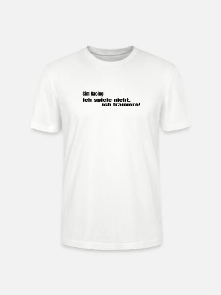 Ich spiele nicht ich trainiere - Stanley/Stella Unisex Bio-T-Shirt CRAFTER - Weiß