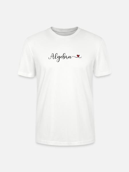 Algebra Schriftzug mit Herz - Stanley/Stella Unisex Bio-T-Shirt CRAFTER - Weiß