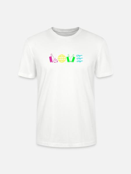 Stewardess Flugbegleiter - Stanley/Stella Unisex Bio-T-Shirt CRAFTER - Weiß