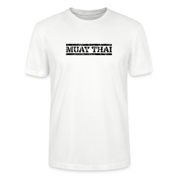 Muay Thai - Stanley/Stella Unisex Bio-T-Shirt CRAFTER - Weiß - Vorne - Alina (178cm) & Michal (187cm)