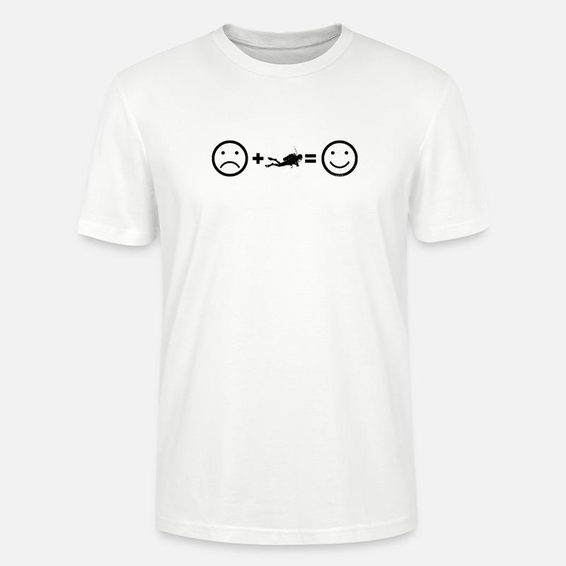 Vibrations de plongée pour la plongée - T-shirt bio CRAFTER Stanley Stella Unisexe - blanc