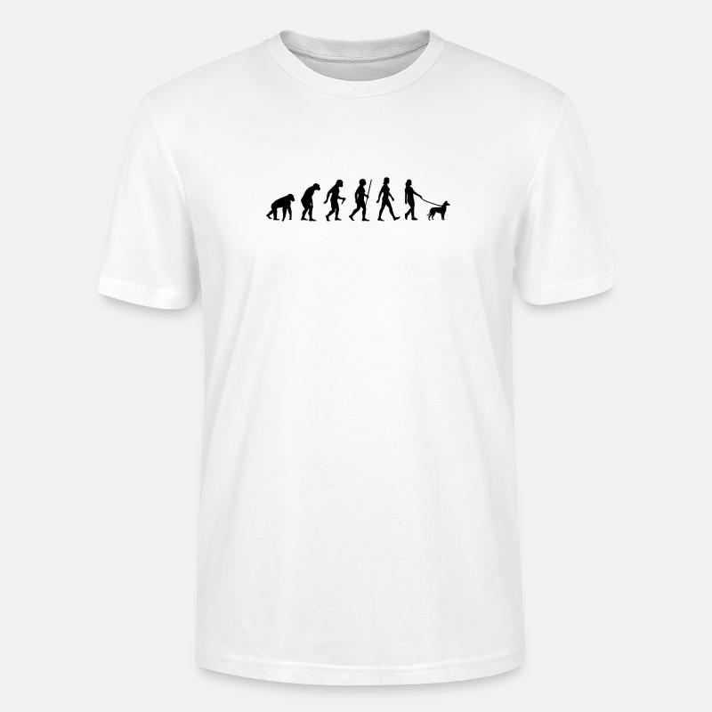 EvolutionCollie aux cheveux courts Femme - T-shirt bio CRAFTER Stanley Stella Unisexe - blanc