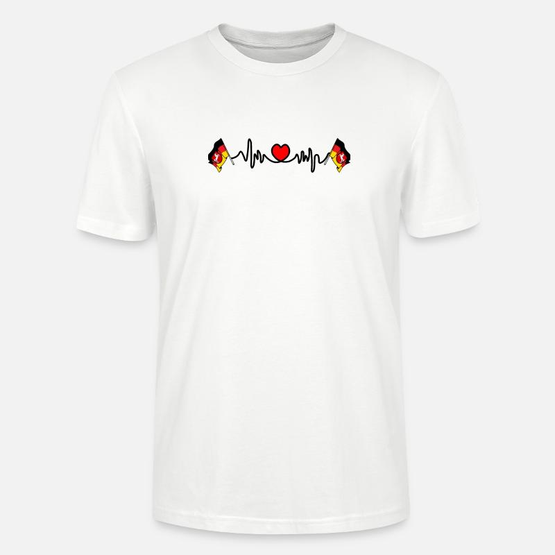 Herzfrequenz Cardio Niedersachsen - Stanley/Stella Unisex Bio-T-Shirt CRAFTER - Weiß
