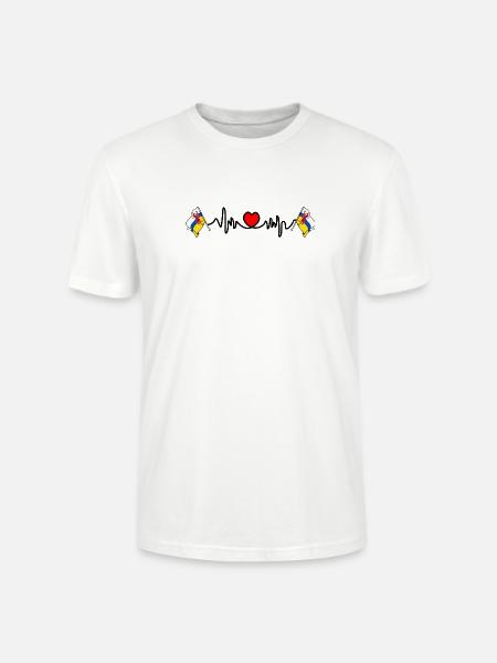 Herzfrequenz-Cardio für die Provinz Limburg - Stanley/Stella Unisex Bio-T-Shirt CRAFTER - Weiß