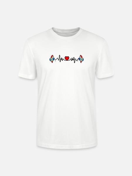 Herzfrequenz-Cardio für die Provinz Groningen - Stanley/Stella Unisex Bio-T-Shirt CRAFTER - Weiß