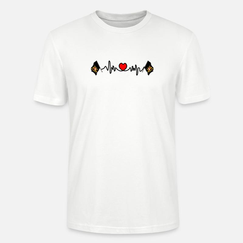 Herzfrequenz-Cardio Flämisch-Brabant Belgien - Stanley/Stella Unisex Bio-T-Shirt CRAFTER - Weiß