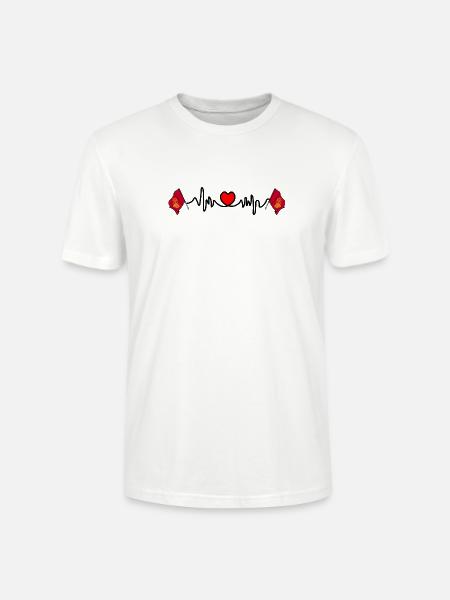 Languedoc-Roussillon, Frankreich – Im Herzen - Stanley/Stella Unisex Bio-T-Shirt CRAFTER - Weiß