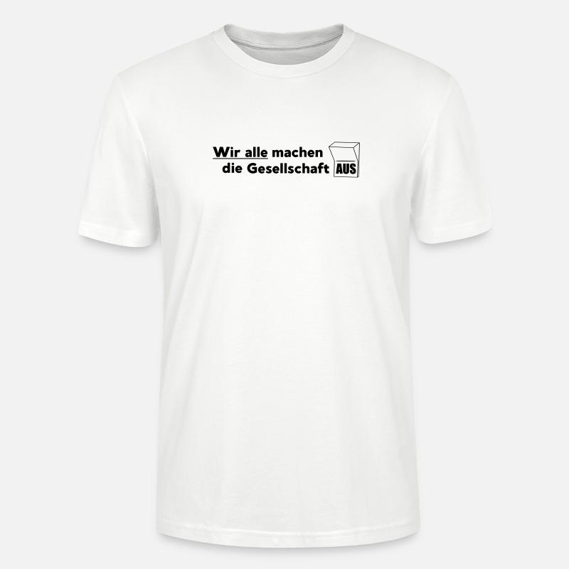 Die Gesellschaft - Stanley/Stella Unisex Bio-T-Shirt CRAFTER - Weiß