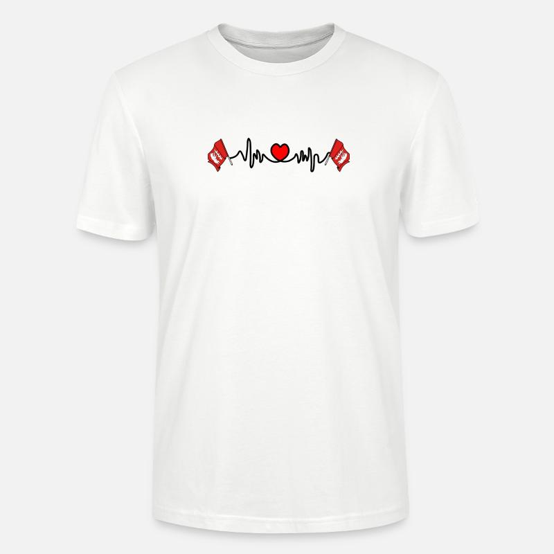 Warwickshire Herzfrequenz - Stanley/Stella Unisex Bio-T-Shirt CRAFTER - Weiß