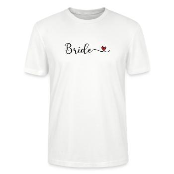 Braut - Stanley/Stella Unisex Bio-T-Shirt CRAFTER - Weiß - Vorne - Alina (178cm) & Michal (187cm)
