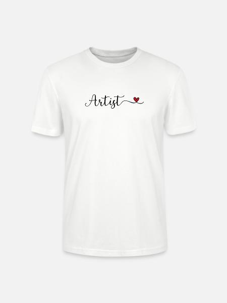 Künstler mit Herz - Stanley/Stella Unisex Bio-T-Shirt CRAFTER - Weiß