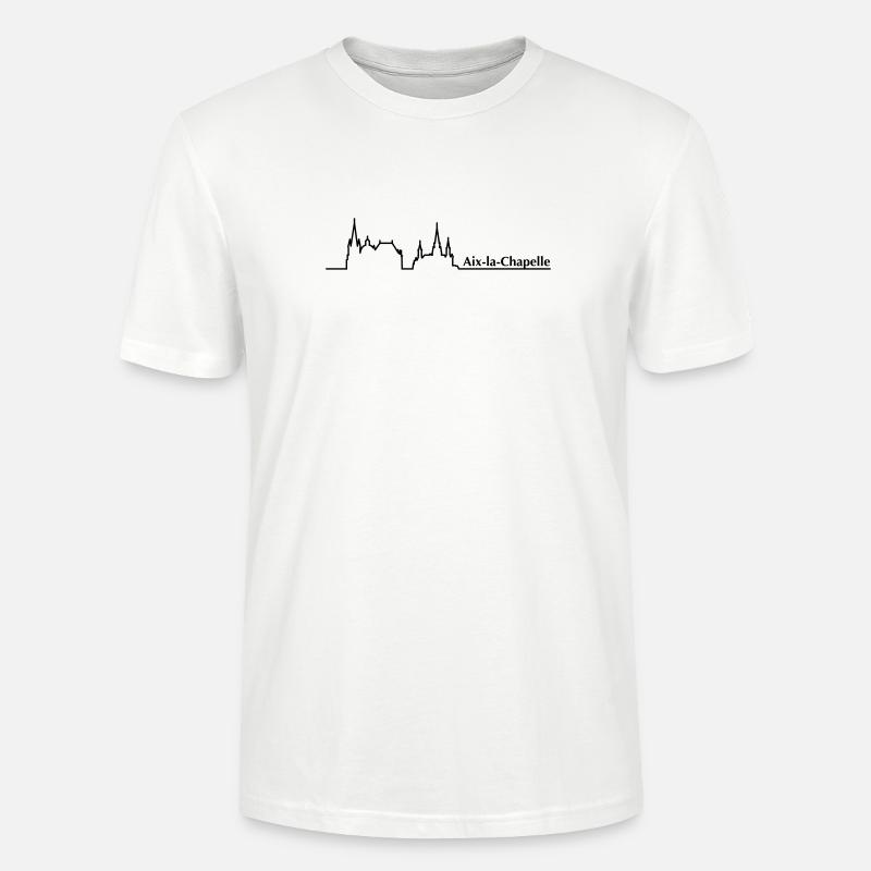 Aachen Skyline - Stanley/Stella Unisex Bio-T-Shirt CRAFTER - Weiß