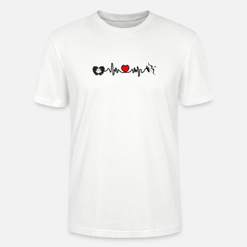 Herzfrequenz Cardio Zwillinge Schütze - Stanley/Stella Unisex Bio-T-Shirt CRAFTER - Weiß