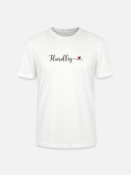 Hürden: Typografie mit Herz - Stanley/Stella Unisex Bio-T-Shirt CRAFTER - Weiß