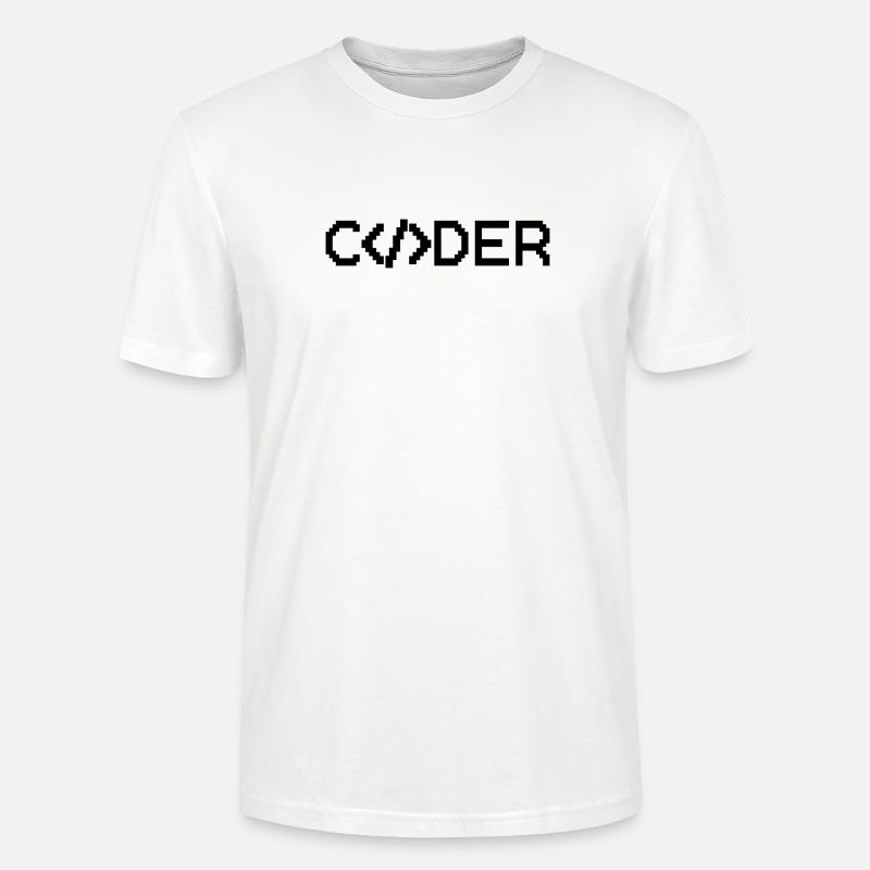 Codeur - T-shirt bio CRAFTER Stanley Stella Unisexe - blanc