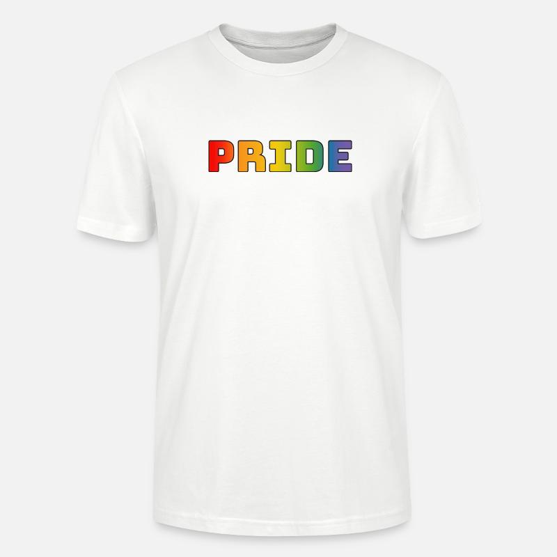 Regenbogen pride LGBT lgbtqi queer - Stanley/Stella Unisex Bio-T-Shirt CRAFTER - Weiß
