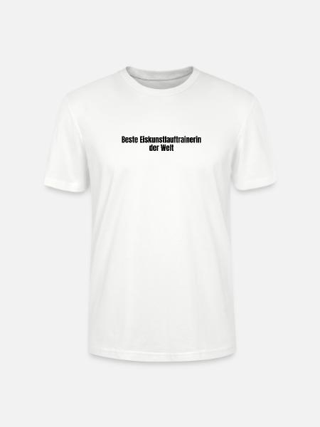 Beste Eiskunstlauftrainerin der Welt Geschenk - Stanley/Stella Unisex Bio-T-Shirt CRAFTER - Weiß