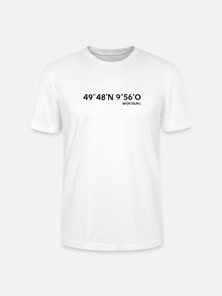 Wurzburg Coordinates Design - Stanley/Stella CRAFTER Unisex Organic T-Shirt - white