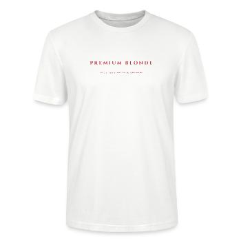 Premium Blonde V.19 - T-shirt bio CRAFTER Stanley Stella Unisexe - blanc - Devant - Alina (178cm) & Michal (187cm)