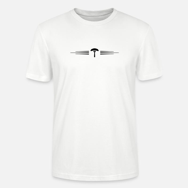 Wurst Gabel  Currywurst - Stanley/Stella Unisex Bio-T-Shirt CRAFTER - Weiß
