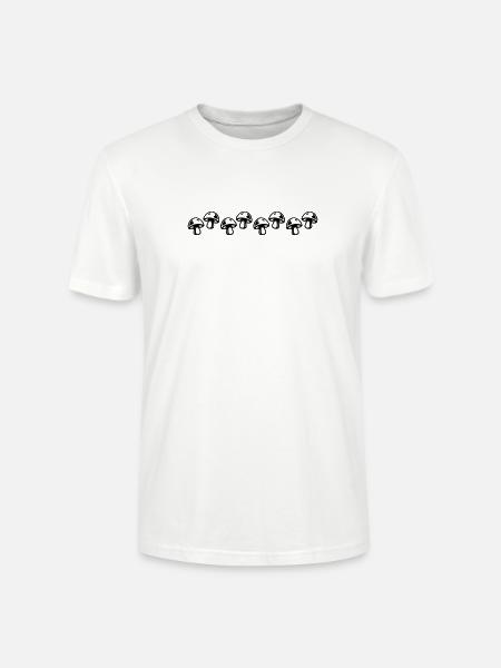 Pilze Symbol - Stanley/Stella Unisex Bio-T-Shirt CRAFTER - Weiß