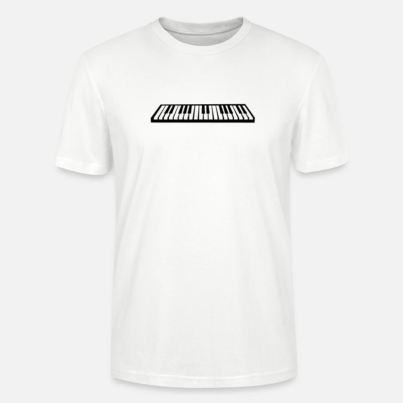 Klavier oder Keyboard - Stanley/Stella Unisex Bio-T-Shirt CRAFTER - Weiß