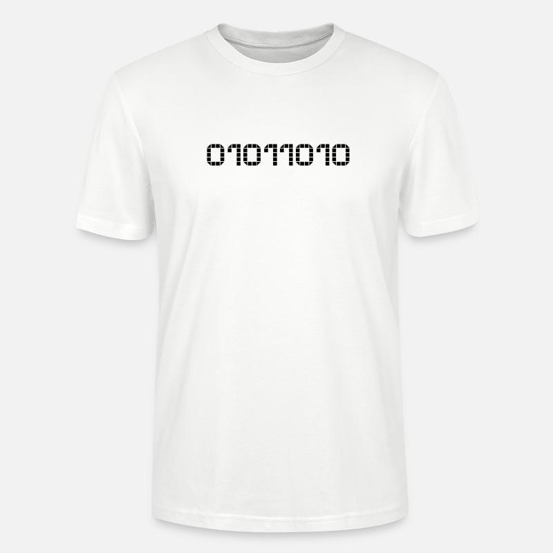 Binary notation - 90 - Stanley/Stella CRAFTER Unisex Organic T-Shirt - white