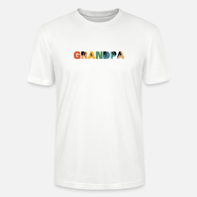 Grimpeur Papi Alpiniste Papi - T-shirt bio CRAFTER Stanley Stella Unisexe - blanc