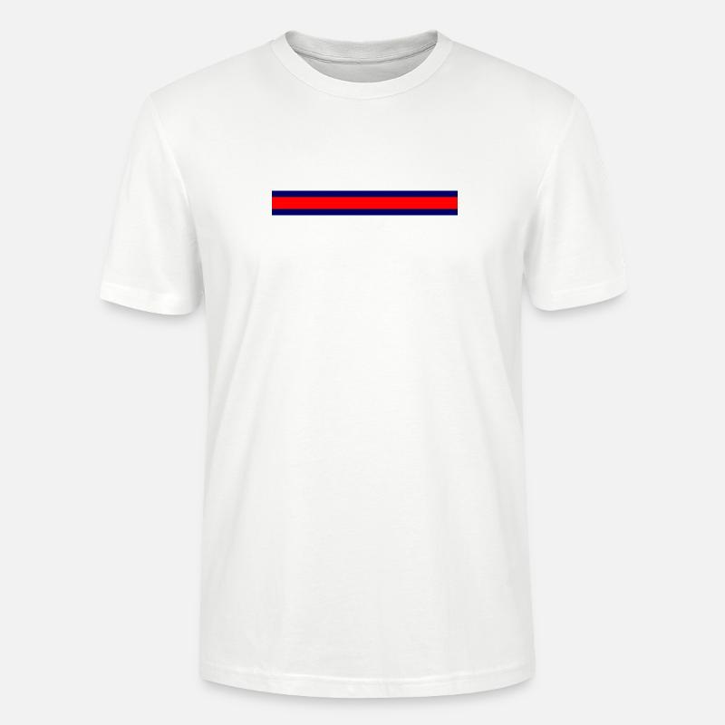 Kühler Minimalismus Farbexplosion - Stanley/Stella Unisex Bio-T-Shirt CRAFTER - Weiß