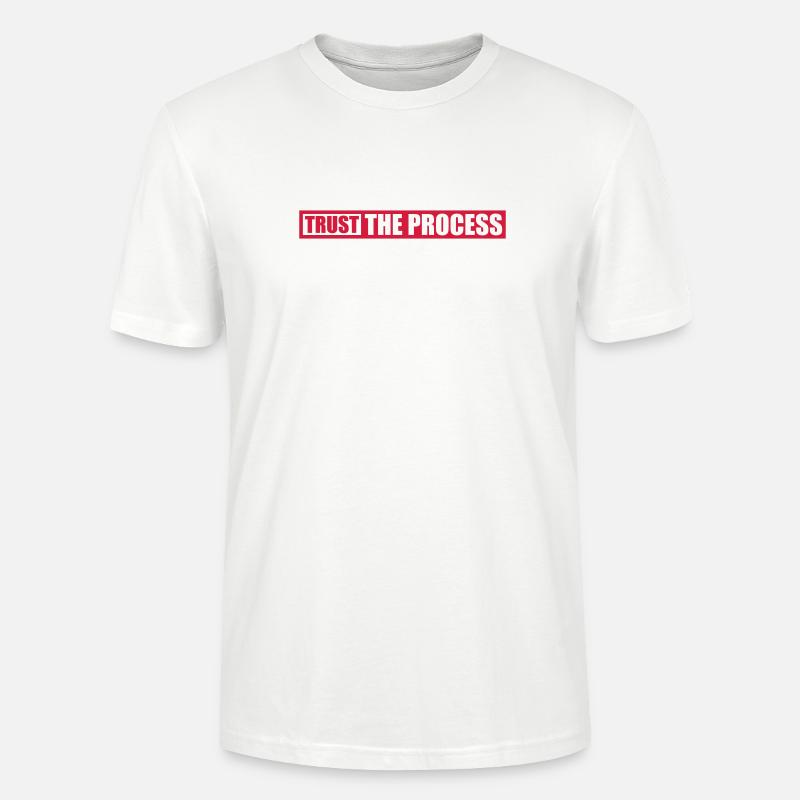 faire confiance au processus Devis - T-shirt bio CRAFTER Stanley Stella Unisexe - blanc