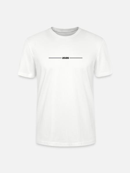 2026 - Year - Line - New Year - Stanley/Stella CRAFTER Unisex Organic T-Shirt - white