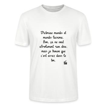 Kaameløtt - Cult Replica - Lustiges Zitat - Stanley/Stella Unisex Bio-T-Shirt CRAFTER - Weiß - Vorne - Alina (178cm) & Michal (187cm)