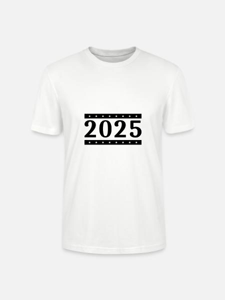 2025 year - Stanley/Stella CRAFTER Unisex Organic T-Shirt - white
