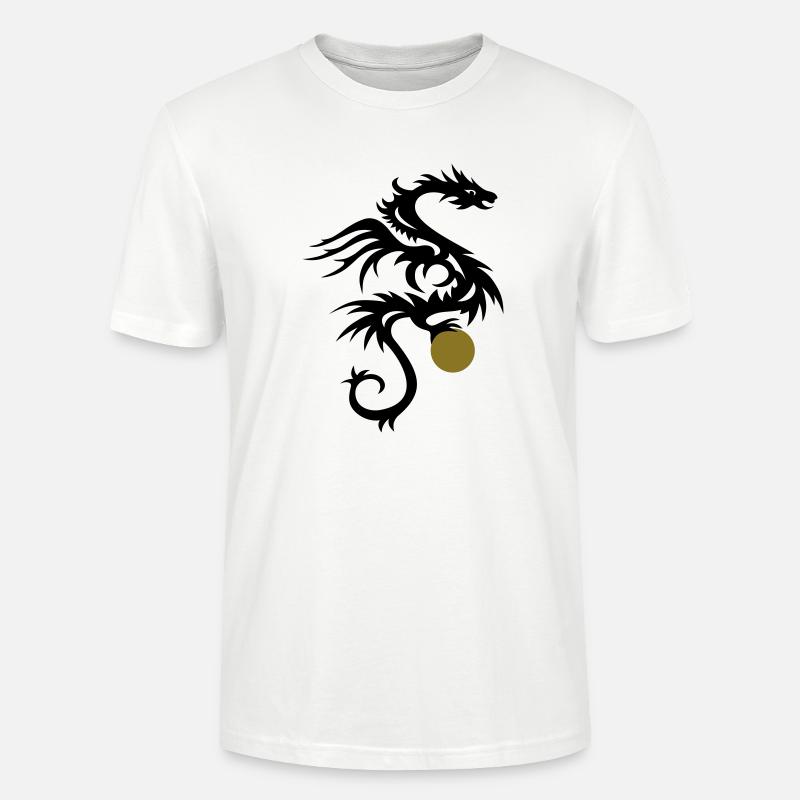 Drachen DRAKO 1 - Stanley/Stella Unisex Bio-T-Shirt CRAFTER - Weiß
