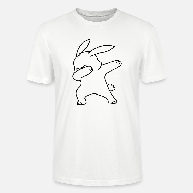dabbing rabbit - Stanley/Stella Unisex Bio-T-Shirt CRAFTER - Weiß