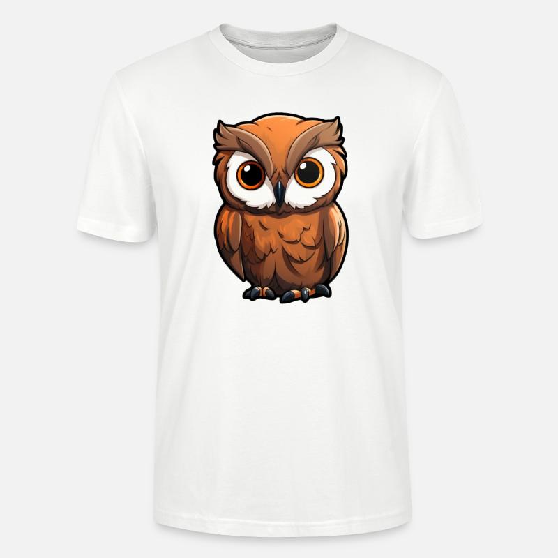Baby Eule - Stanley/Stella Unisex Bio-T-Shirt CRAFTER - Weiß