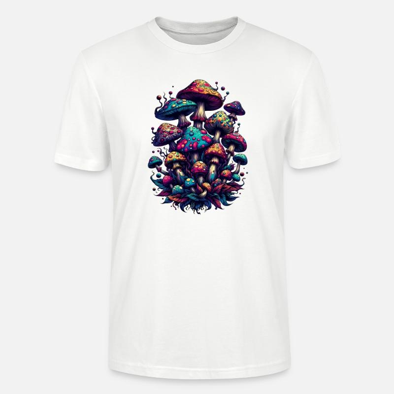 Psychedelic Mushroom Magic - Stanley/Stella Unisex Bio-T-Shirt CRAFTER - Weiß