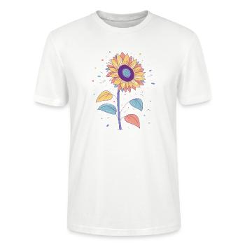 Tournesol - T-shirt bio CRAFTER Stanley Stella Unisexe - blanc - Devant - Alina (178cm) & Michal (187cm)