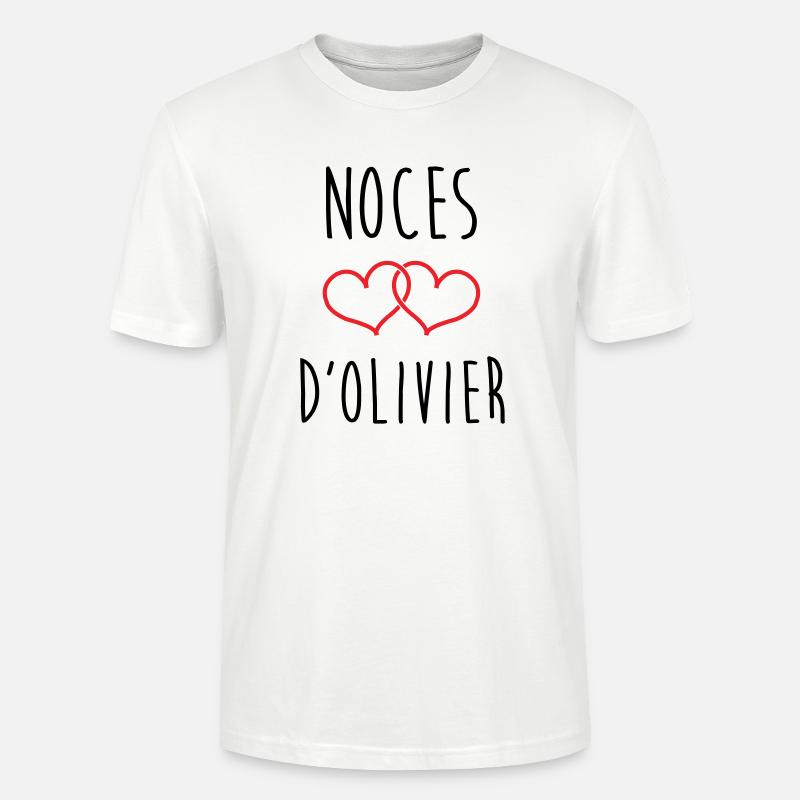 Noces d'Olivier 59 ans de mariage - T-shirt bio CRAFTER Stanley Stella Unisexe - blanc