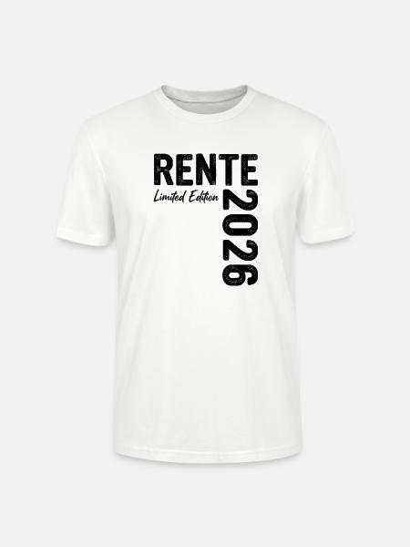 Rente 2026 Limited Edition Ruhestand - Stanley/Stella Unisex Bio-T-Shirt CRAFTER - Weiß