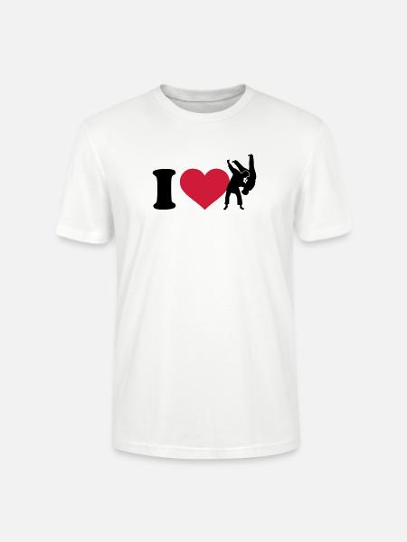 I love Judo - Stanley/Stella CRAFTER Unisex Organic T-Shirt - white