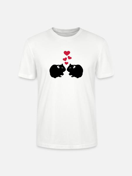 Cochon d'Inde - T-shirt bio CRAFTER Stanley Stella Unisexe - blanc
