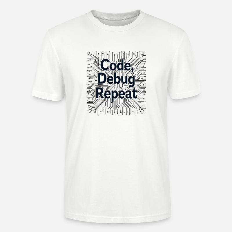 Code Debug Repeat - Software Engineer - Stanley/Stella Unisex Bio-T-Shirt CRAFTER - Weiß