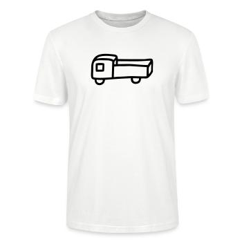 Pickup- Pick Up - Stanley/Stella Unisex Bio-T-Shirt CRAFTER - Weiß - Vorne - Alina (178cm) & Michal (187cm)