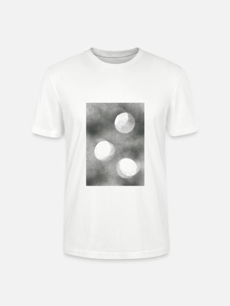 Abstrakte Kreise - 2 - Stanley/Stella Unisex Bio-T-Shirt CRAFTER - Weiß