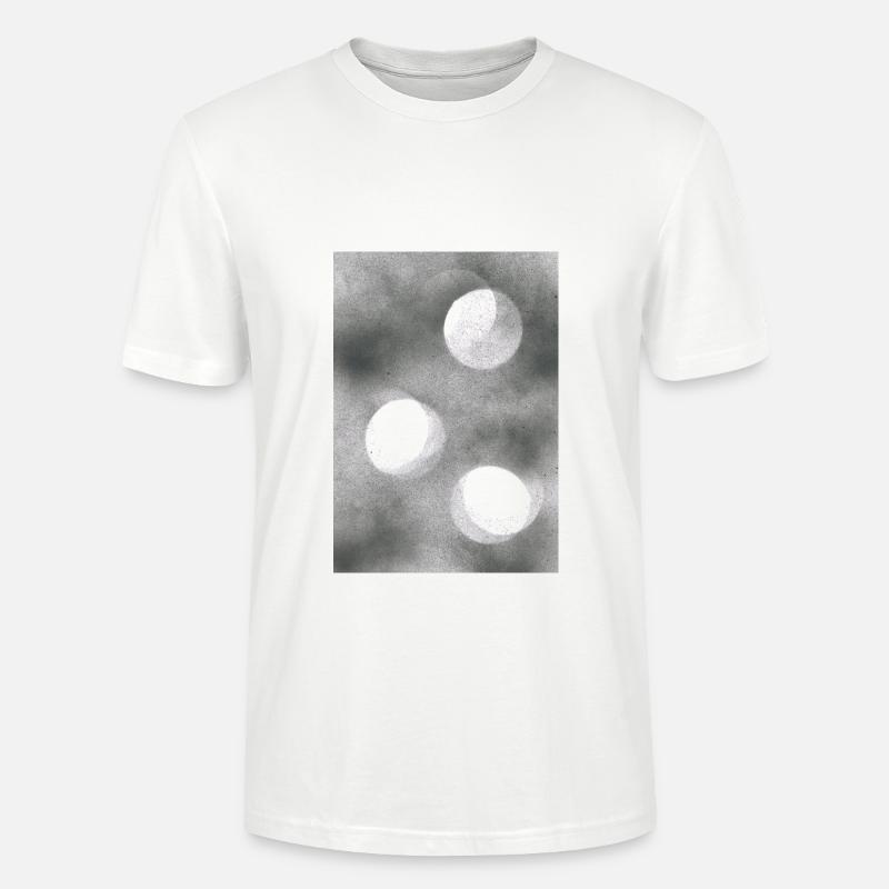 Abstrakte Kreise - 2 - Stanley/Stella Unisex Bio-T-Shirt CRAFTER - Weiß