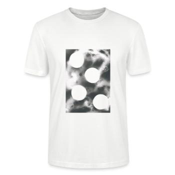 Abstrakte Kreise - 3 - Stanley/Stella Unisex Bio-T-Shirt CRAFTER - Weiß - Vorne - Alina (178cm) & Michal (187cm)