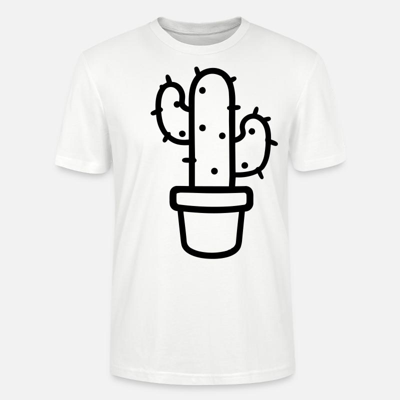 Cactus - T-shirt bio CRAFTER Stanley Stella Unisexe - blanc