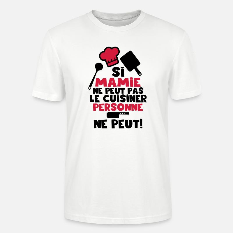 si mamie ne peut pas - T-shirt bio CRAFTER Stanley Stella Unisexe - blanc