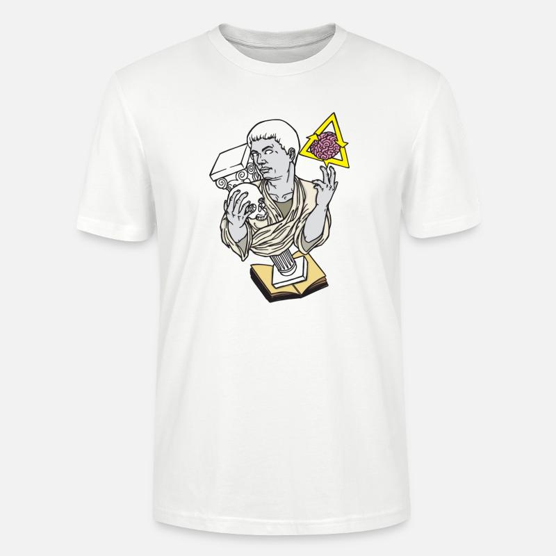 Statue Schädel Siegessäule - Stanley/Stella Unisex Bio-T-Shirt CRAFTER - Weiß